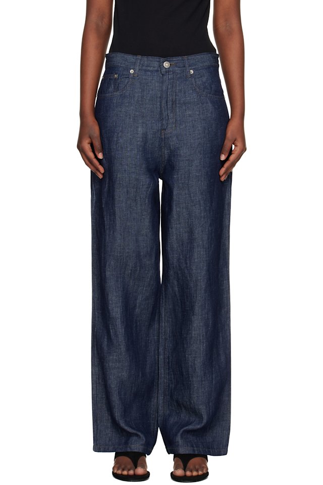 LE17SEPTEMBRE — Navy Straight Denim Jeans