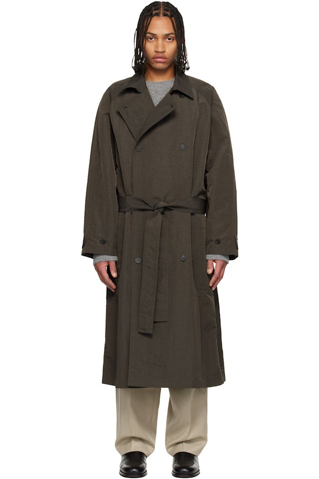 LE17SEPTEMBRE — Brown Crisp Raglan Trench Coat