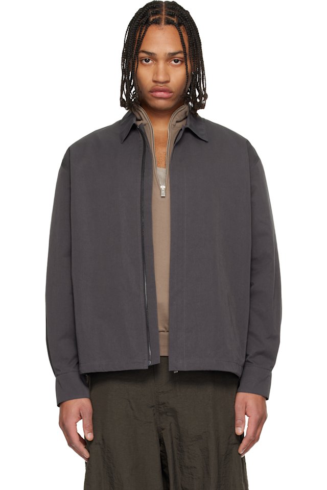 LE17SEPTEMBRE — Gray Zip Shirt