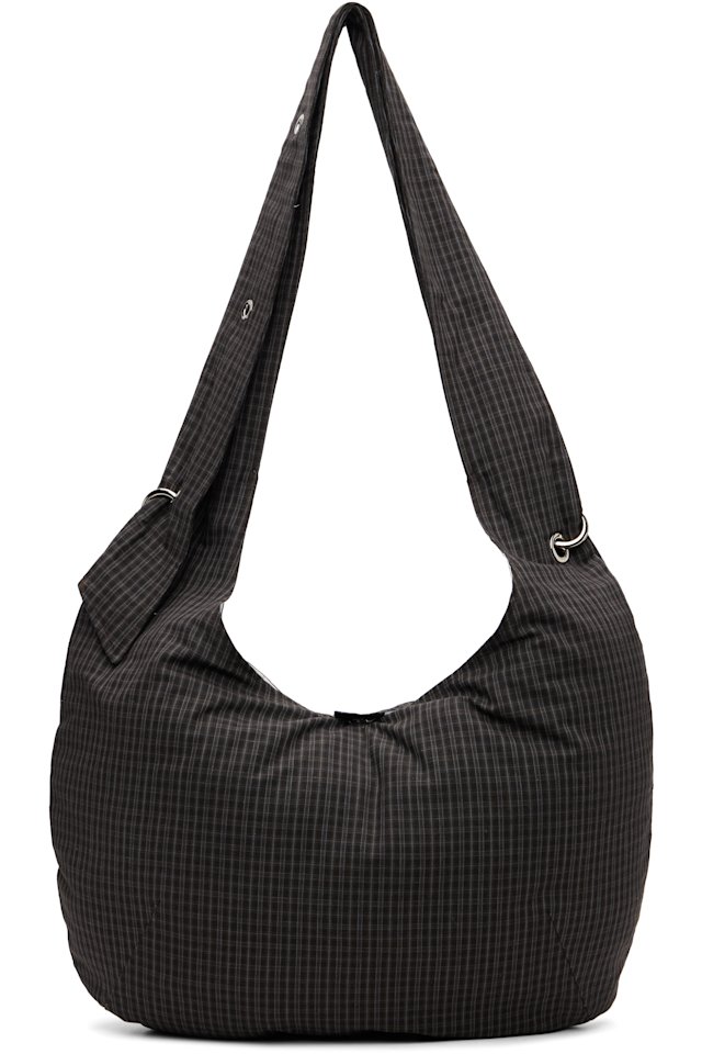 mfpen — Gray Eyelet Messenger Bag