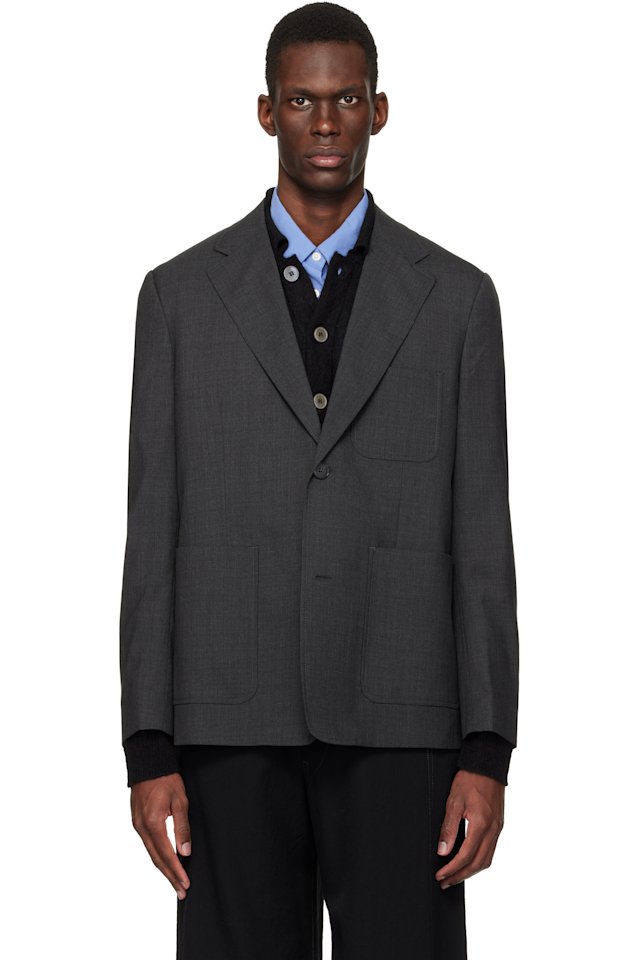 mfpen — Gray Patch Pocket Blazer