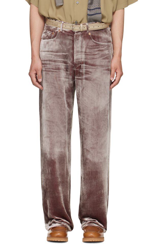 Magliano — Pink Laser Flattone Silk Jeans