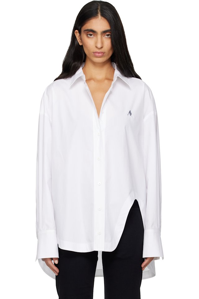 The Attico — White Diana Shirt