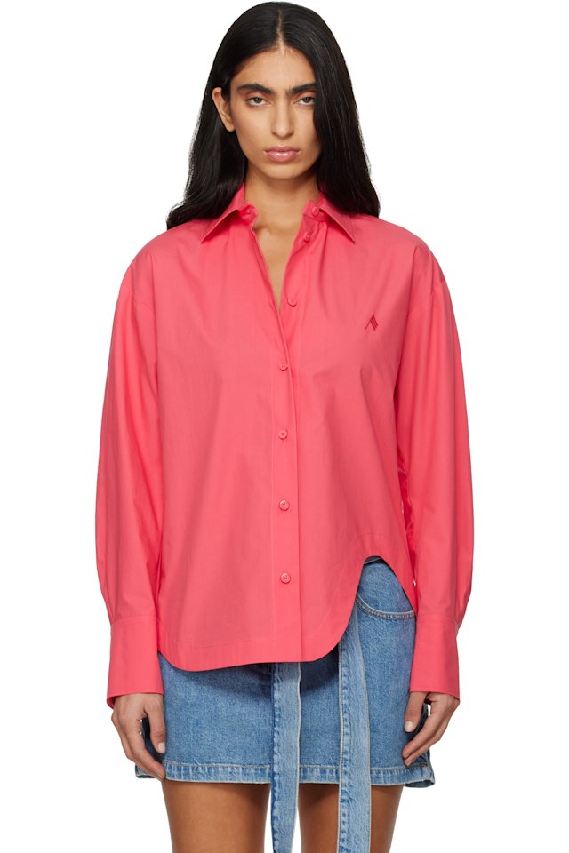 The Attico — Pink Eliza Shirt