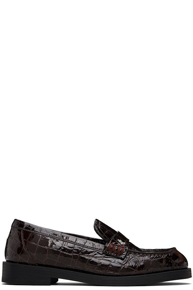 Jimmy Choo — Burgundy Ivy Loafers