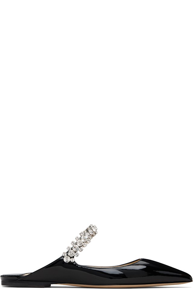 Jimmy Choo — SSENSE Exclusive Black Bing Slip-on Flats