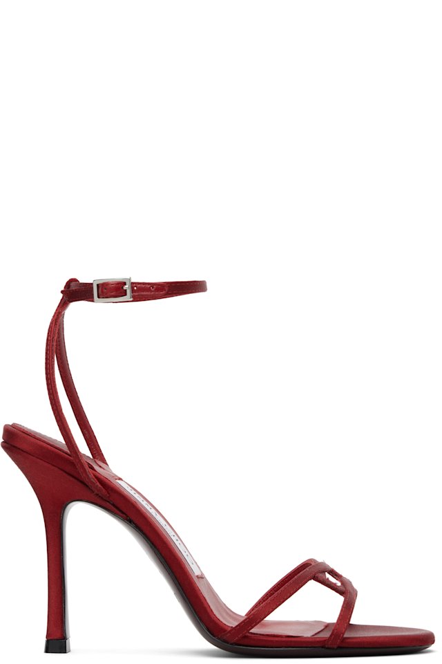 Jimmy Choo — Red 1998 Leo 100 Heeled Sandals