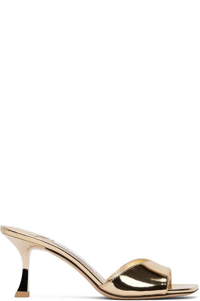 Jimmy Choo — Gold Skye 70 Heeled Sandals
