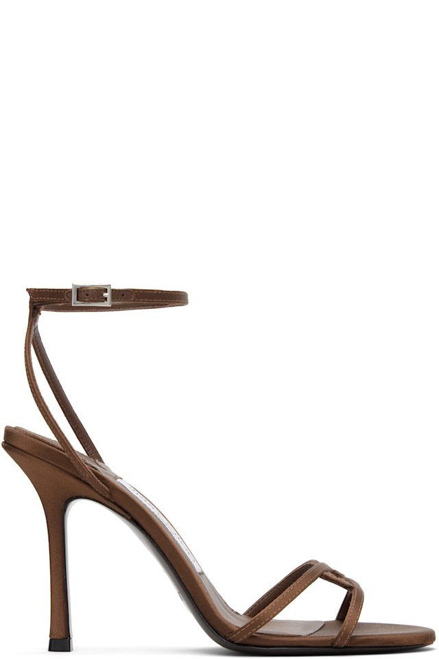 Jimmy Choo — Brown 1998 Leo 100 Heeled Sandals