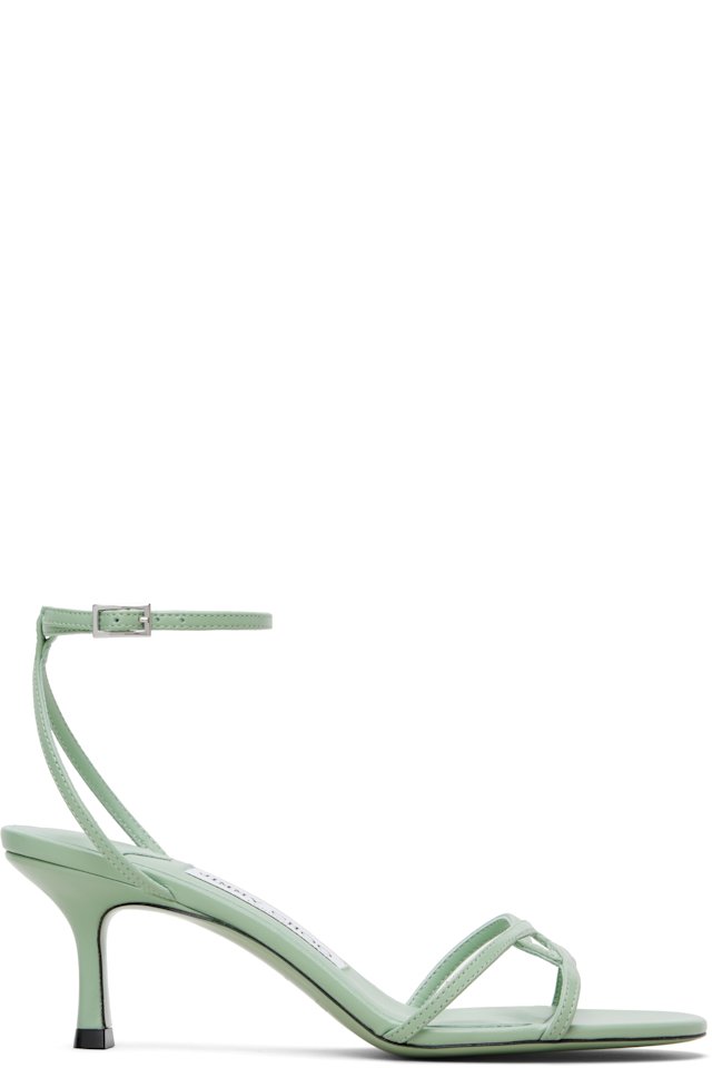 Jimmy Choo — Green 1998 Leo 65 Heeled Sandals