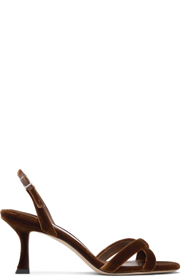 Jimmy Choo — Brown Elsy 70 Heeled Sandals