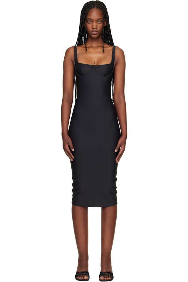 SKIMS — Black 'SKIMS Body' Midi Dress