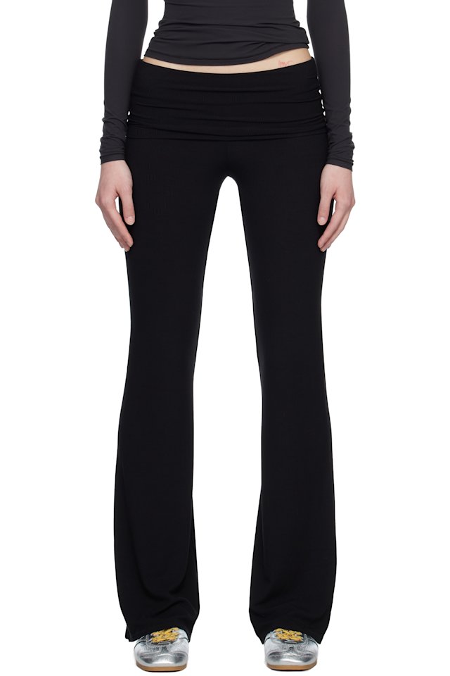 SKIMS — Black Soft Lounge Foldover Leggings