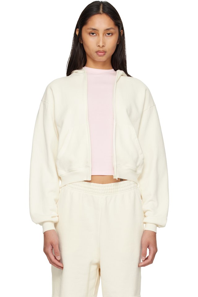 SKIMS — Off-White French Terry Zip Up Hoodie