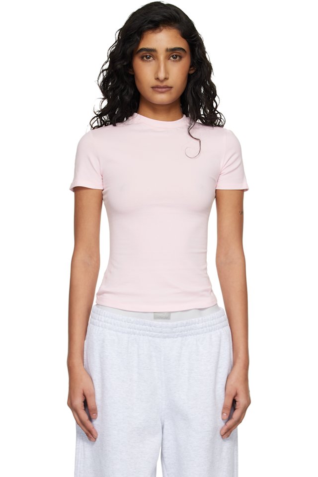 SKIMS — Pink Cotton Jersey T-shirt