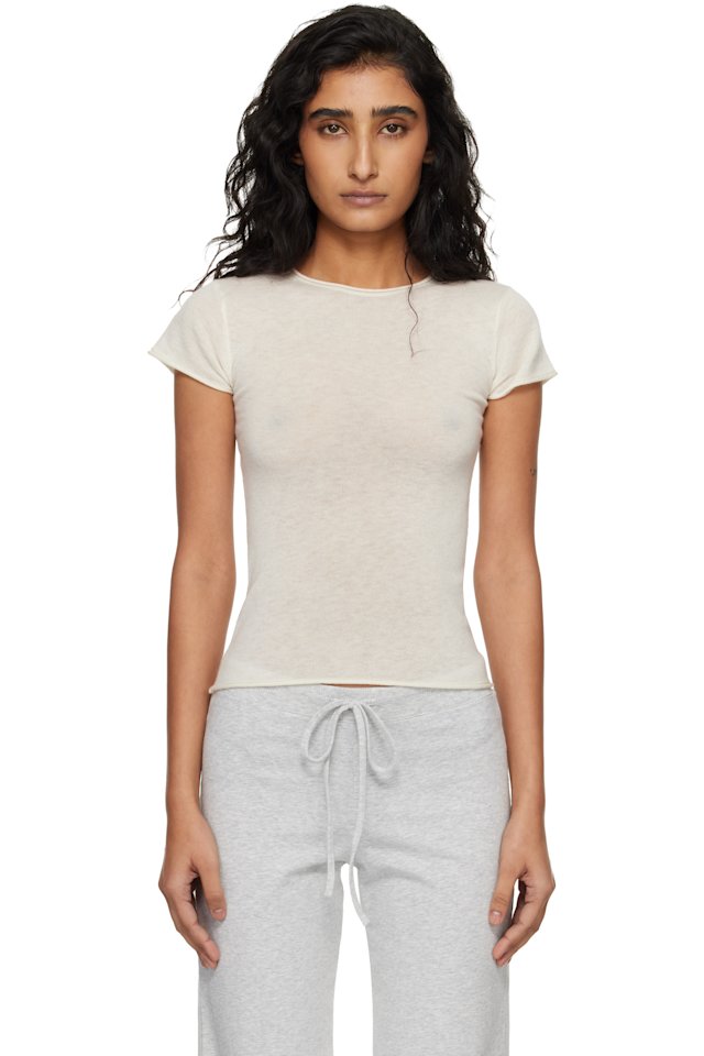 SKIMS — Off-White Featherweight Cashmere Tee