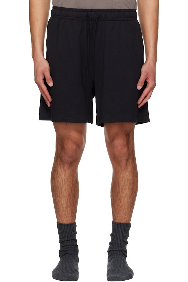 SKIMS — Black Jersey Lounge Relaxed Shorts