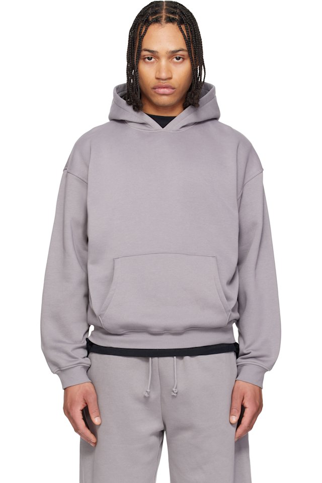 SKIMS — Purple Fleece Lounge Relaxed Hoodie