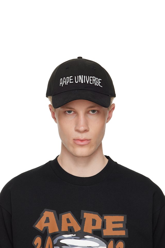AAPE by A Bathing Ape — Black AAPEUNVS Baseball Cap