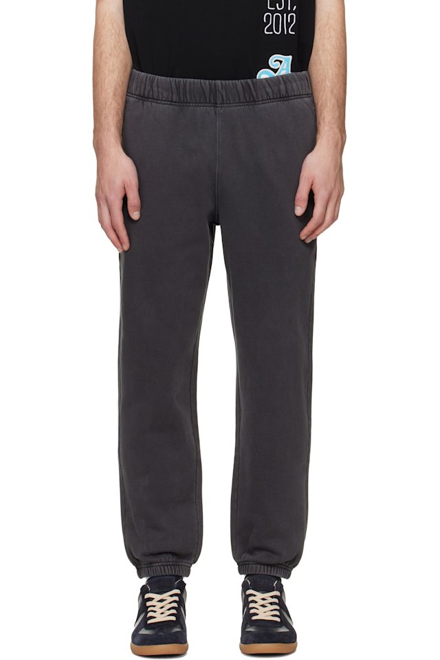 AAPE by A Bathing Ape — Gray 'AAPENOW' Moonface Jogger Sweatpants