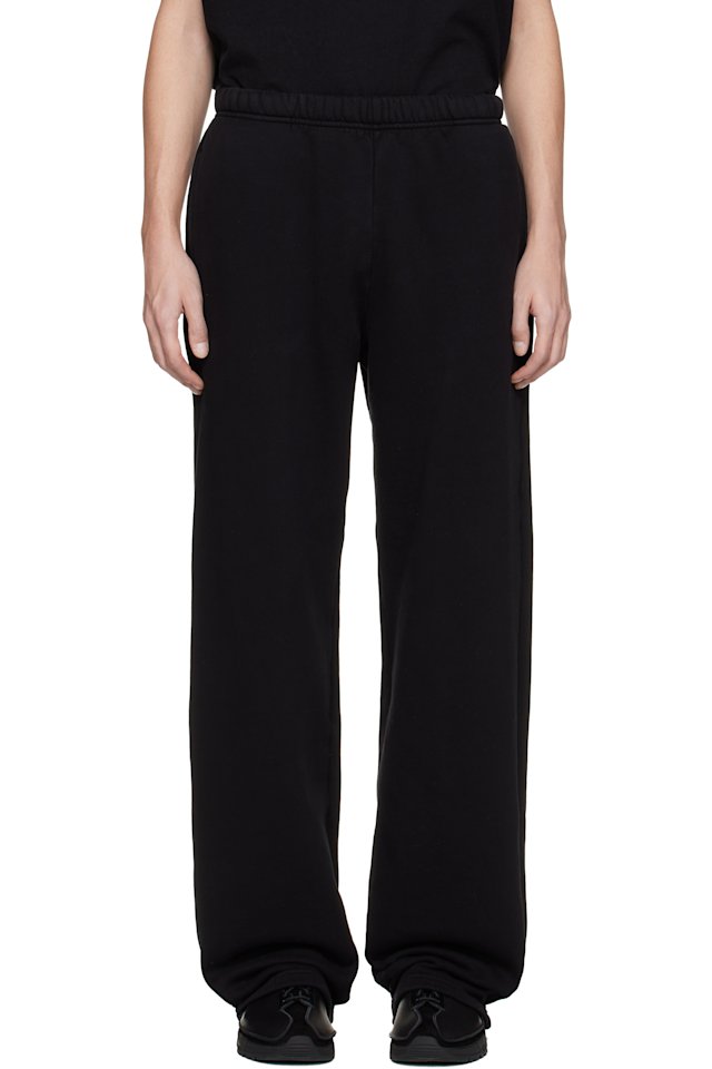 Les Tien — Black Heavyweight Puddle Sweatpants