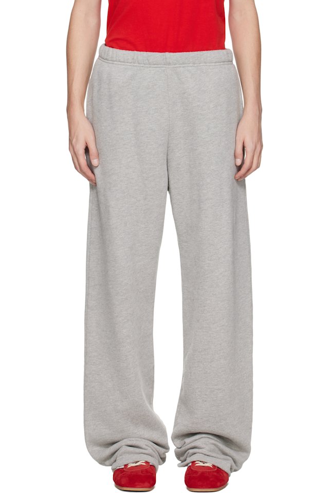 Les Tien — Gray Heavyweight Puddle Sweatpants