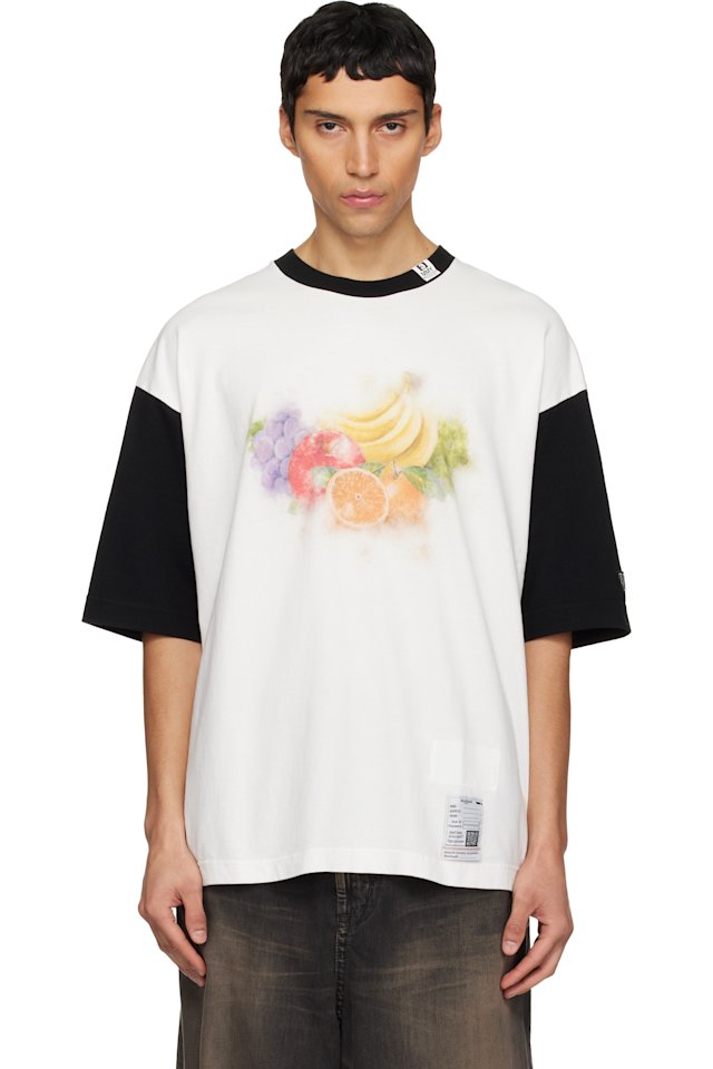 Maison MIHARA YASUHIRO — White Fruit Printed T-shirt