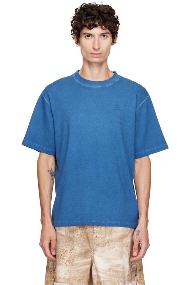 CAMPERLAB — Blue Logo Boxy T-shirt