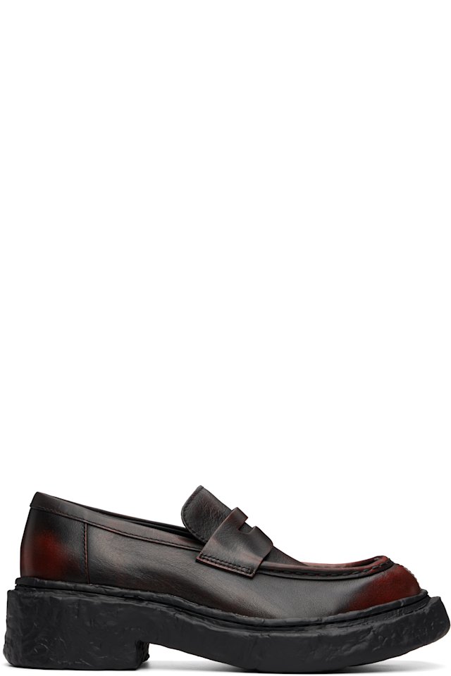 CAMPERLAB — Black & Orange Vamonos Loafers