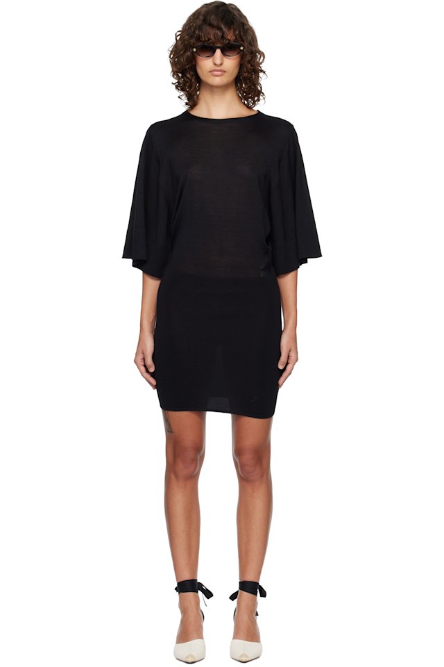 JACQUEMUS — Black 'La Robe Maille Mananco' Minidress