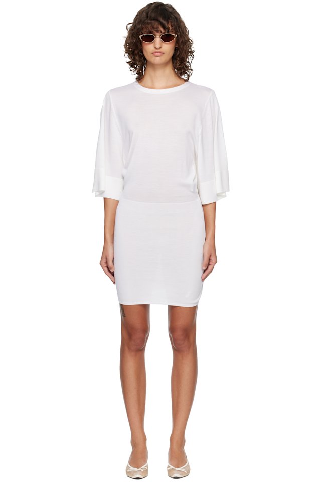 JACQUEMUS — Off-White 'La Robe Maille Mananco' Minidress