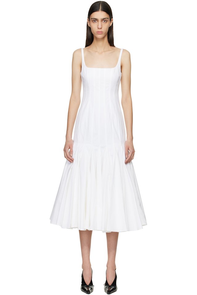 JACQUEMUS — White Le Paysan 'The Agave' Midi Dress