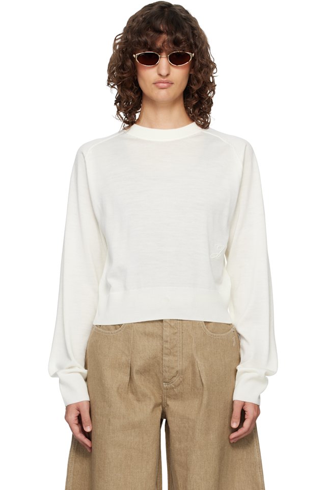 JACQUEMUS — Off-White 'The J' Sweater