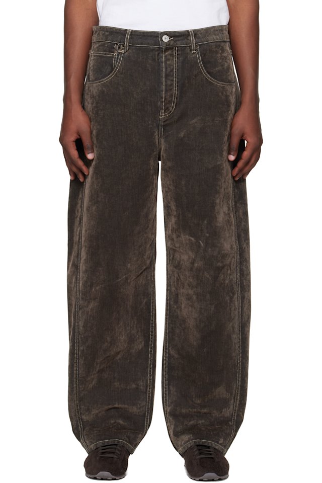 JACQUEMUS — Khaki 'The Mirada de-Nîmes' Jeans