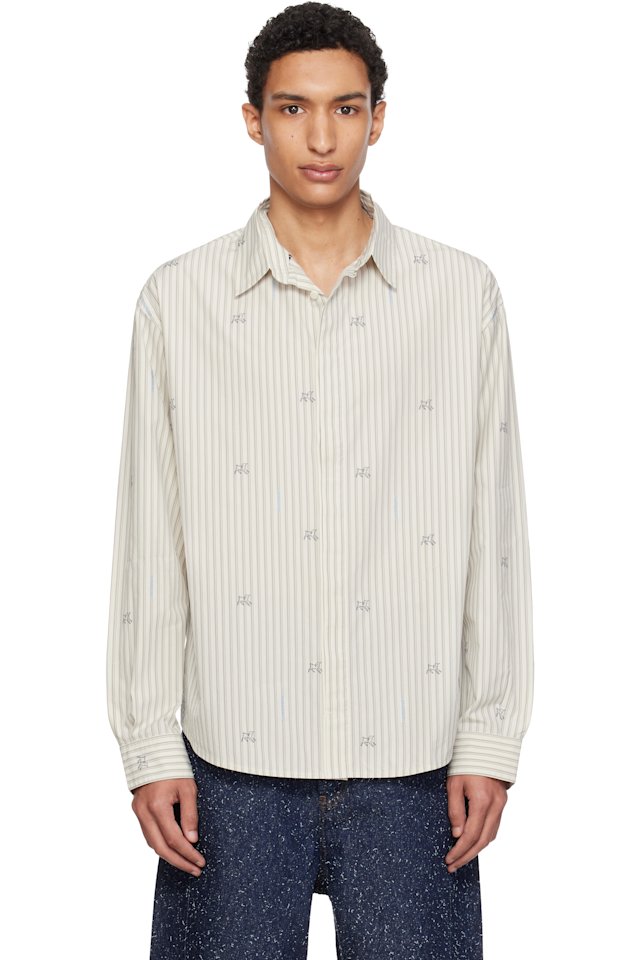 JACQUEMUS — Beige 'The Simon long-sleeve' Shirt