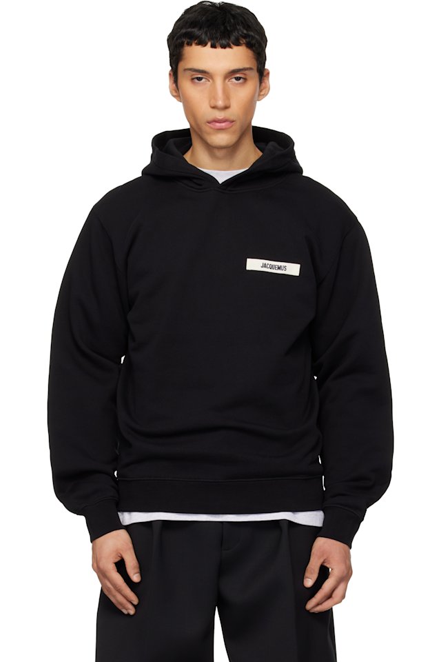 JACQUEMUS — Black Les Classiques 'The Gros Grain' Hoodie