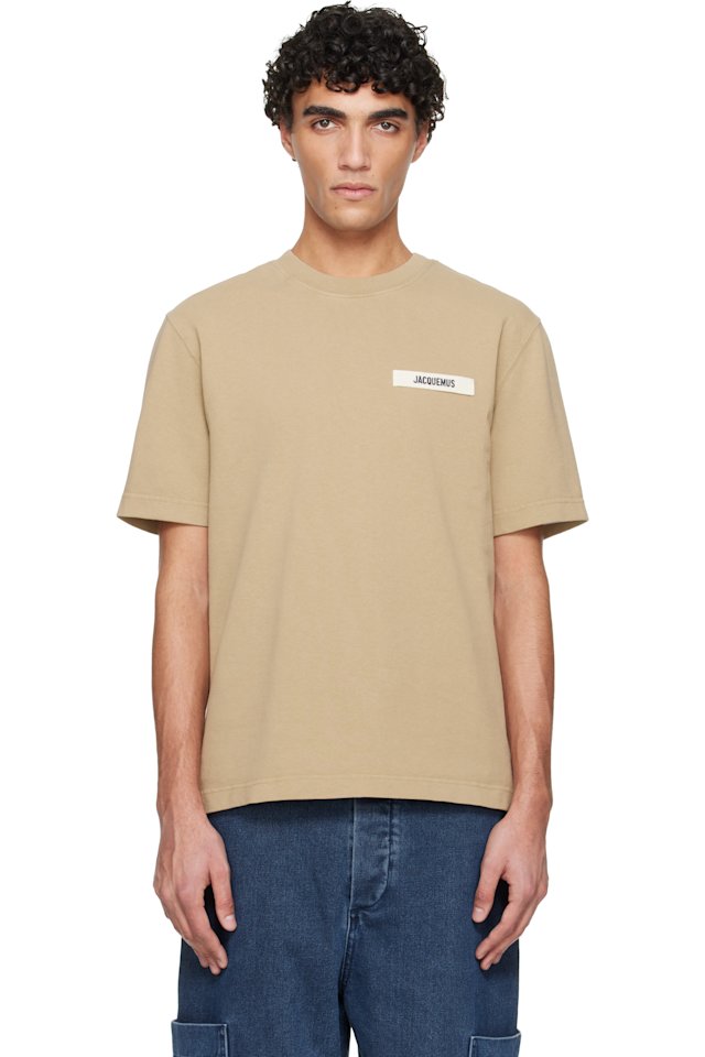 JACQUEMUS — Beige 'The Gros Grain' T-shirt