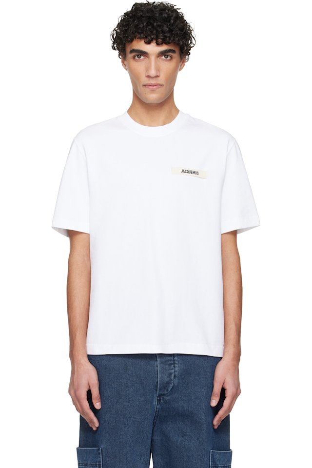 JACQUEMUS — White Les Classiques 'The Gros Grain' T-shirt