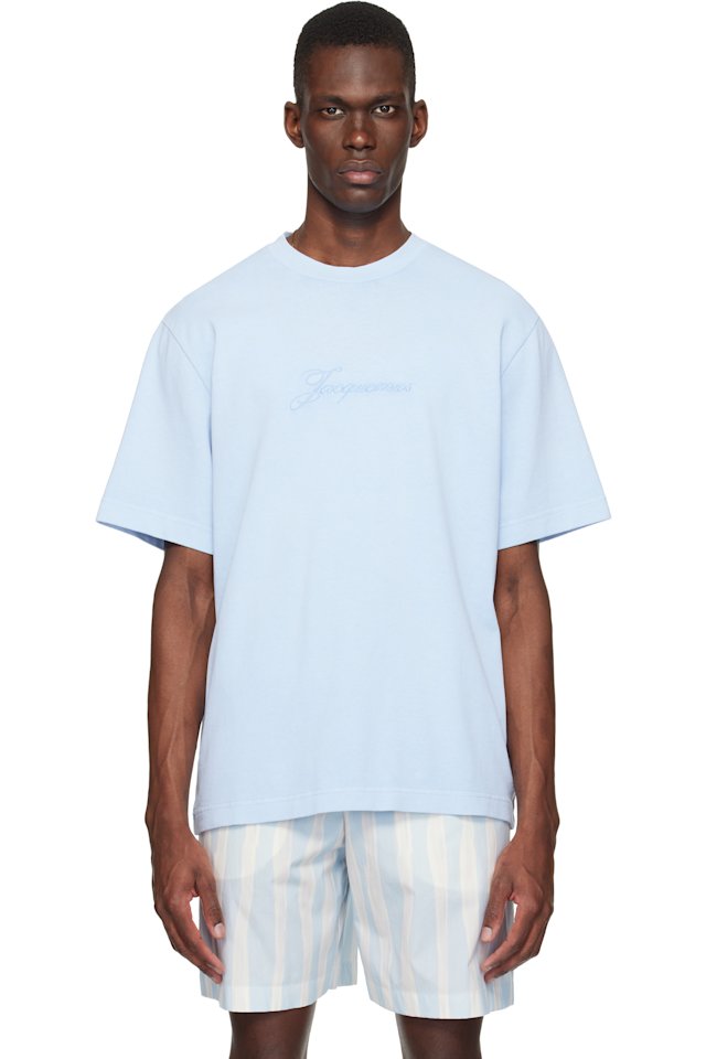 JACQUEMUS — Blue 'The Pigmento' T-shirt