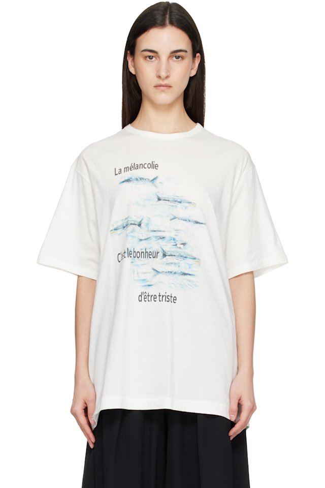 YOHJI YAMAMOTO — Off-White 'La mélancolie' Short Sleeve T-shirt