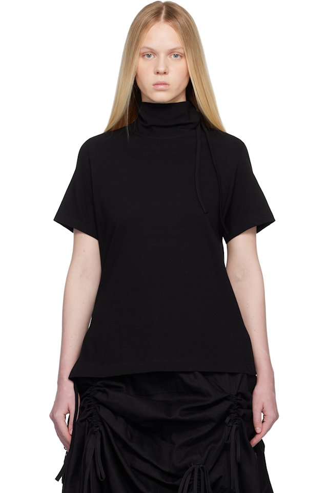 YOHJI YAMAMOTO — Black Binder Short Sleeve T-shirt
