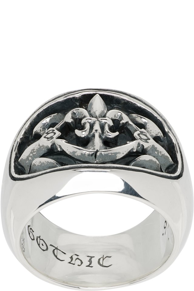 YOHJI YAMAMOTO — Lily-Anchor Oval Ring