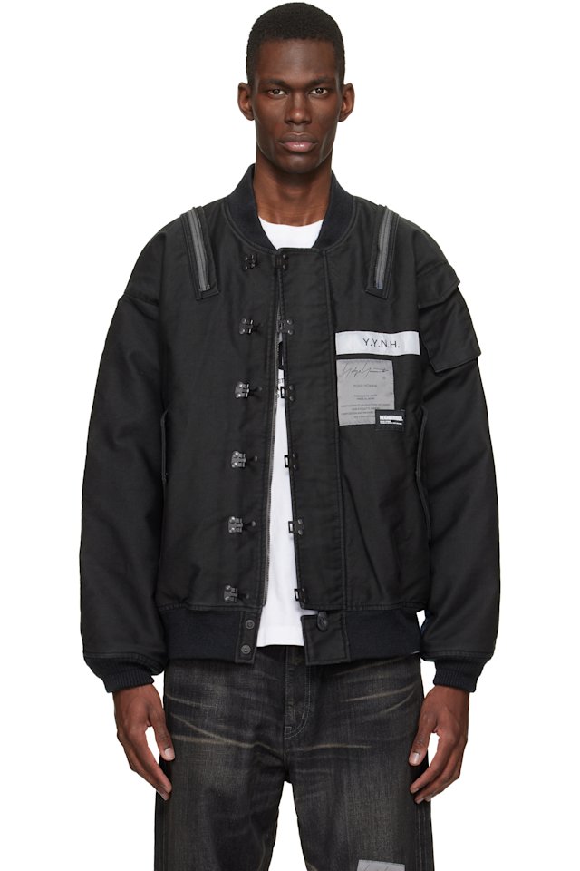 YOHJI YAMAMOTO — Black Neighborhood Edition Mod A-1 Deck Bomber Jacket
