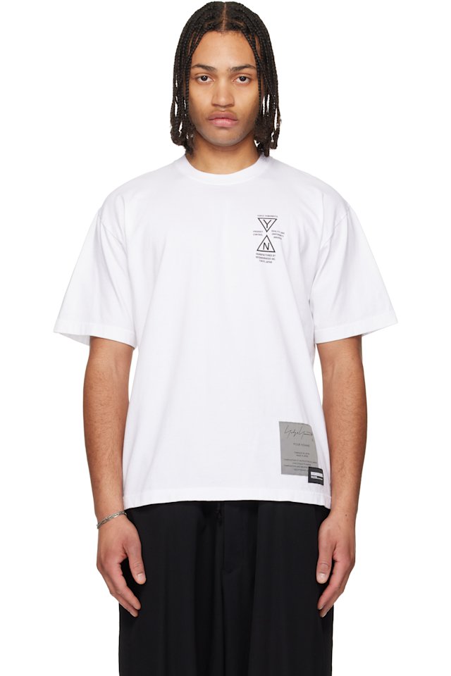 YOHJI YAMAMOTO — White Neighborhood Edition SS-1 T-shirt