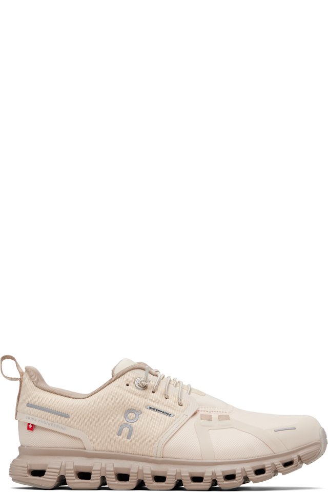 On — Beige Cloud 6 Waterproof Sneakers