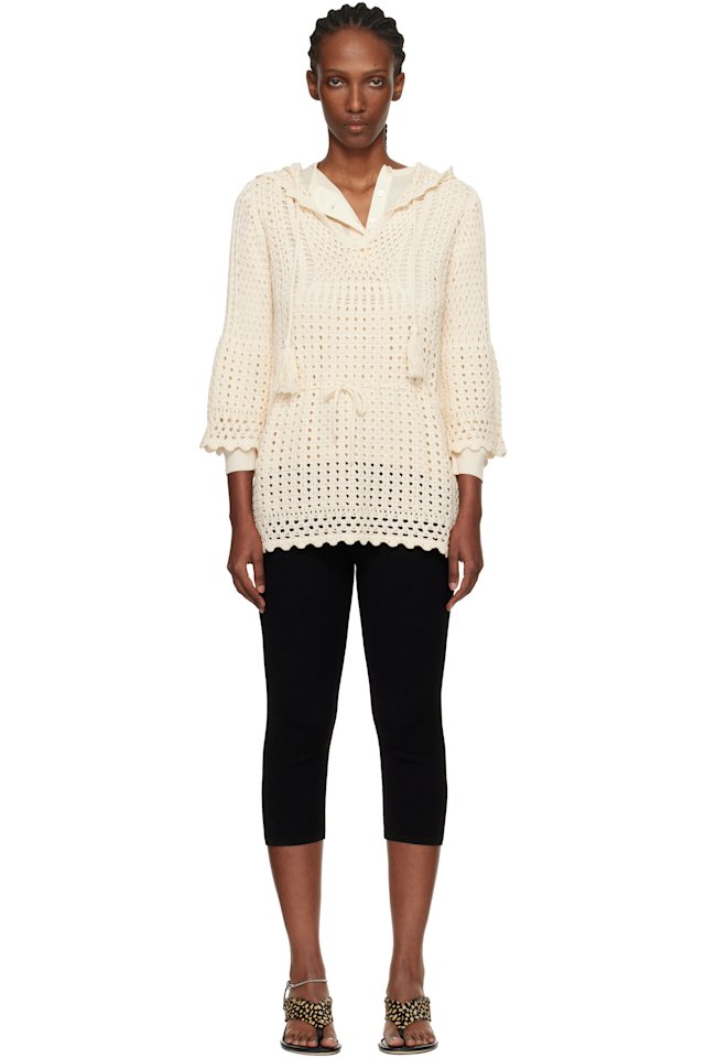 Isabel Marant Etoile — Off-White Zaelle Summer Crochet Knit Minidress