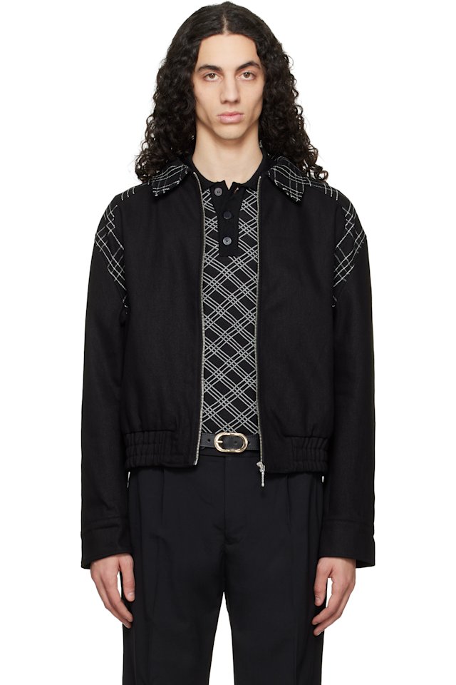Ernest W. Baker — Black Varsity Jacket