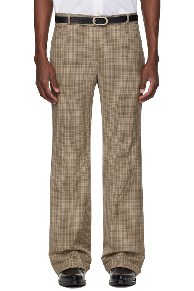 Ernest W. Baker — Brown Cuffed 70s Trousers