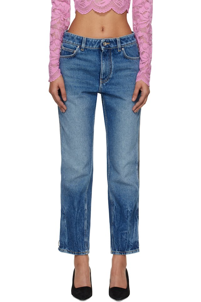 Rabanne — Blue Zip Jeans
