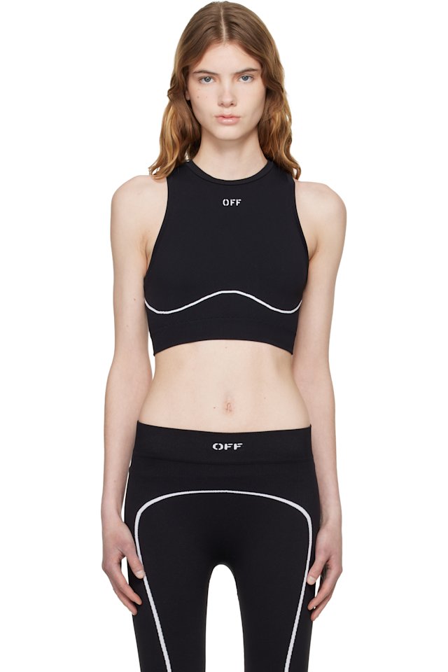 Off-White — Black 'OFF' Stamp Seamless Tank Top